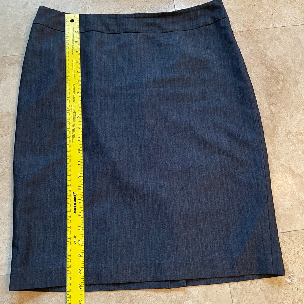 Pretty dark blue navy but grey pencil skirt fully lined